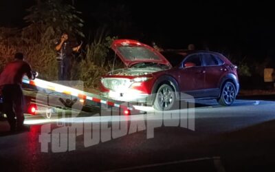 Balacera en la Tuxpan-Tampico: atacan a policías y abandonan camioneta
