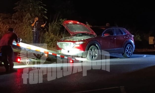 Balacera en la Tuxpan-Tampico: atacan a policías y abandonan camioneta