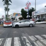 Choque en Venustiano Carranza y el bulevar deja un lesionado en el centro de Tuxpan