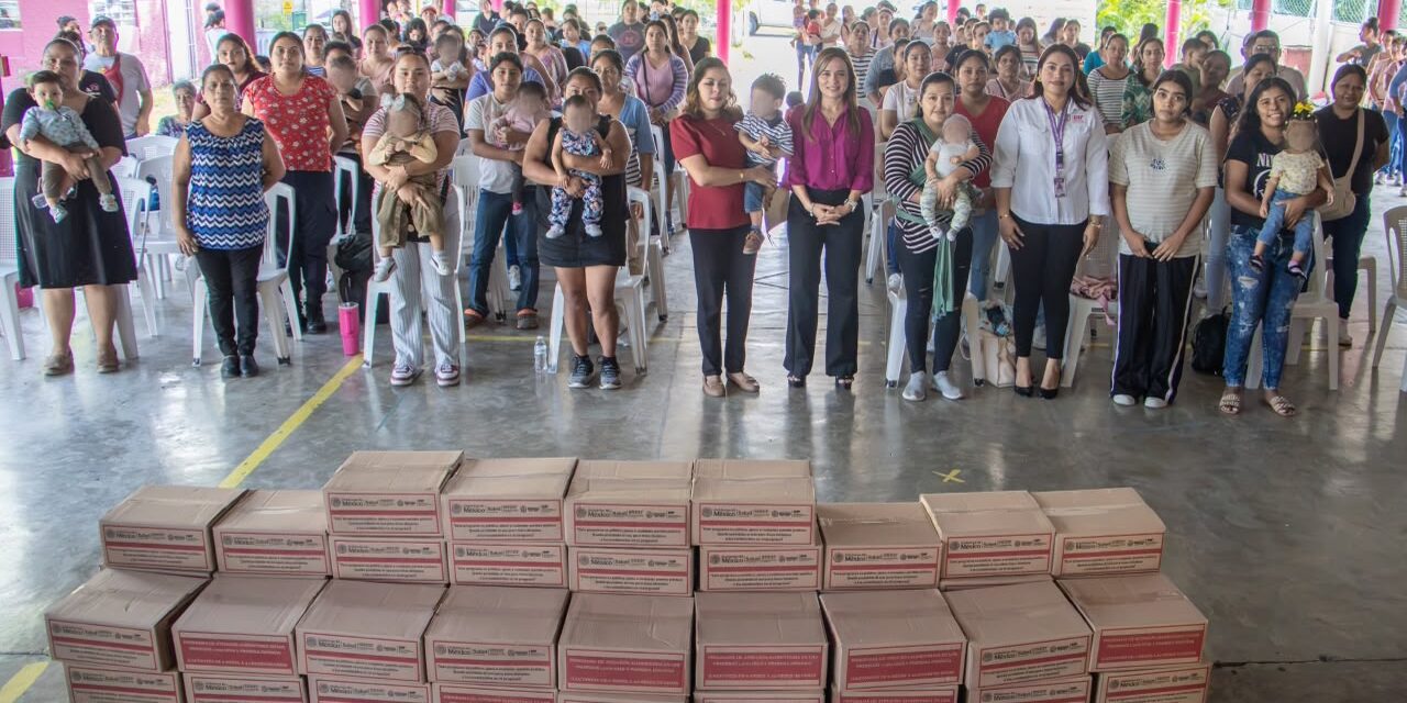 DIF Tuxpan entrega 524 apoyos alimentarios en beneficio de 262 familias tuxpeñas