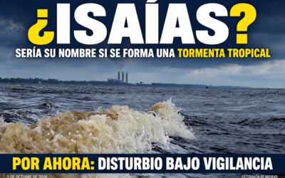 ¿ISAÍAS? ESE SERÍA EL NOMBRE DEL DISTURBIO DEL GOLFO SI SE CONVIERTE EN TORMENTA TROPICAL