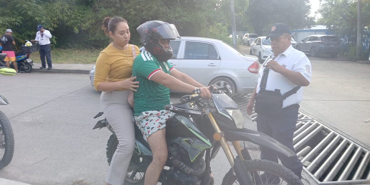 Intensifican operativos a motociclistas en Tuxpan para prevenir accidentes