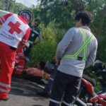 Militar resulta herido al derrapar en motocicleta sobre la carretera Tuxpan–Tampico