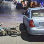 Motociclista termina en el hospital tras choque en la colonia El Esfuerzo