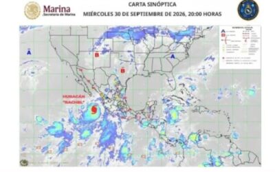 Octubre entra con agua: prevén tormentas y oleaje elevado en Veracruz Norte