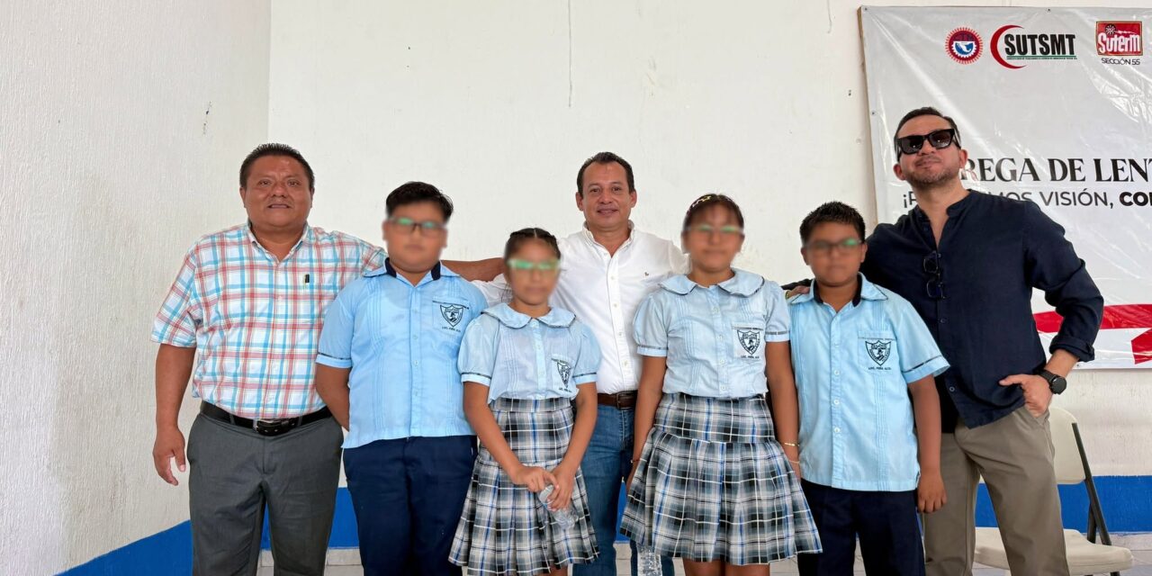 Óptica Live lleva salud visual a la niñez de Tuxpan; realiza 1,170 valoraciones en comunidades