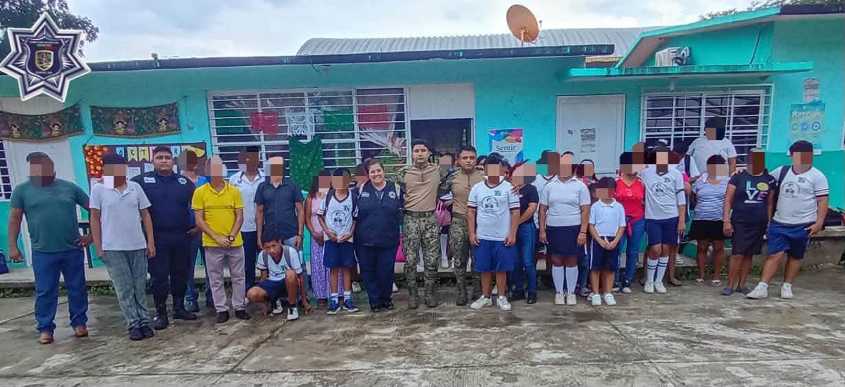 La prevención empieza en casa: Policía Municipal de Tuxpan lleva pláticas a padres de familia