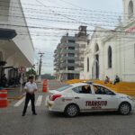 Tránsito Refuerza Seguridad: Cierran tres calles de Tuxpan por la Plaza de Día de Muertos