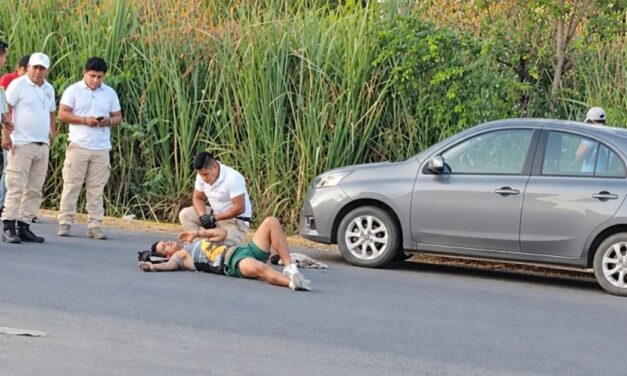 Una puerta en el camino: ciclista termina lesionado en la Cuauhtémoc