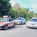 Otro choque mañanero: automóvil impacta por alcance al taxi 1164