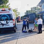 JOVEN RESULTA LESIONADA TRAS DERRAPAR EN SANTIAGO DE LA PEÑA